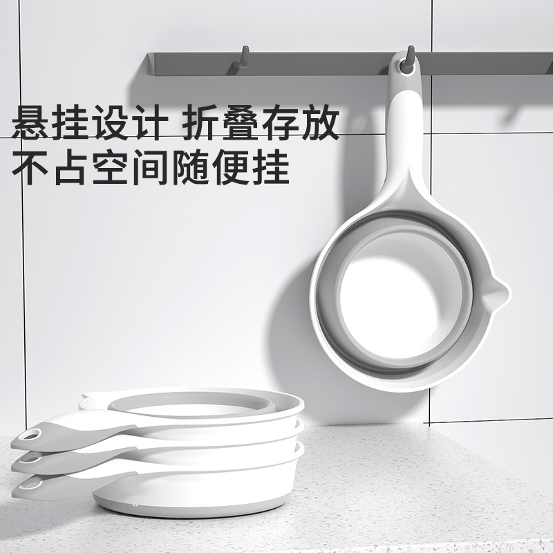 Folding Water Spoon Kitchen Portable Plastic Thickened Water Spoon Hanging Drifting Water Spoon Water Spoon Water Spoon Water Spoon Shampoo Cup