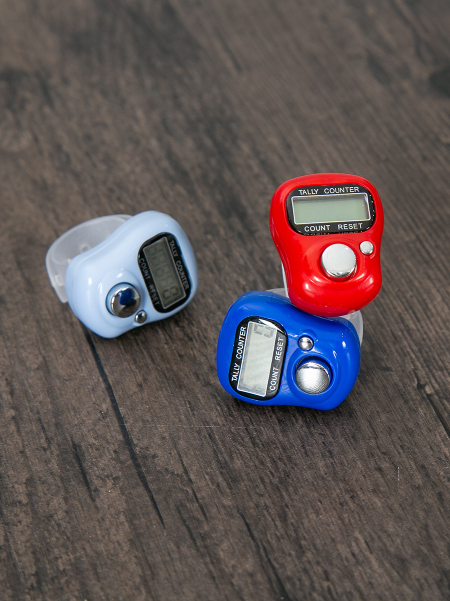 Finger Counter Manual Ring Mini Counter ABS Material in stock Supply Hand Press Digital Point Display