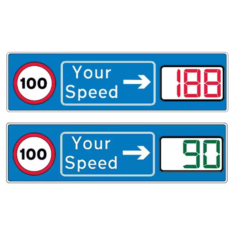 Factory Direct Aluminum Shell Speed Measurement Brand Speed Measurement Feedback High-Speed Tachometer Road Radar Speed Screen