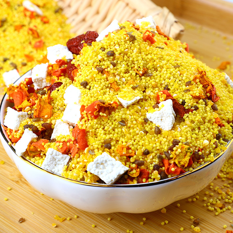 New Arrival Wholesale Whole Grains Confinement Porridge Raw Materials Multigrain Porridge 500g Bagged Millet Yam Pumpkin Porridge