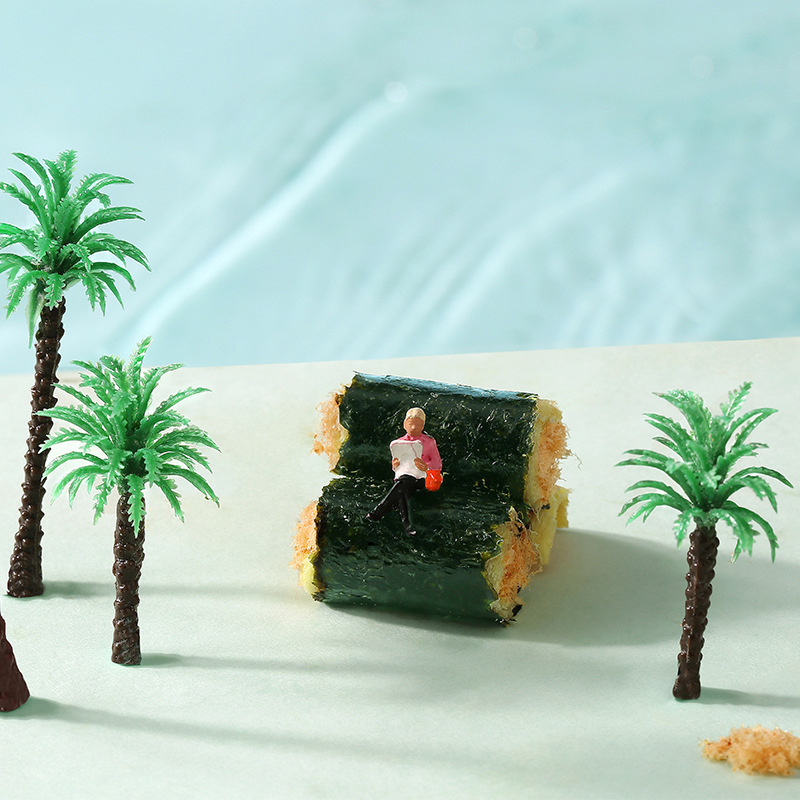 Herb-Flavored Seaweed and Meat Floss Egg Rolls 100g Canned Box Size 30 Cans Instant Sandwich Kidsren's Snacks