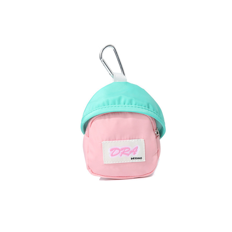 Mobile phone backpack mini pendant new outdoor portable storage bag headset coin purse key bag candy color creative