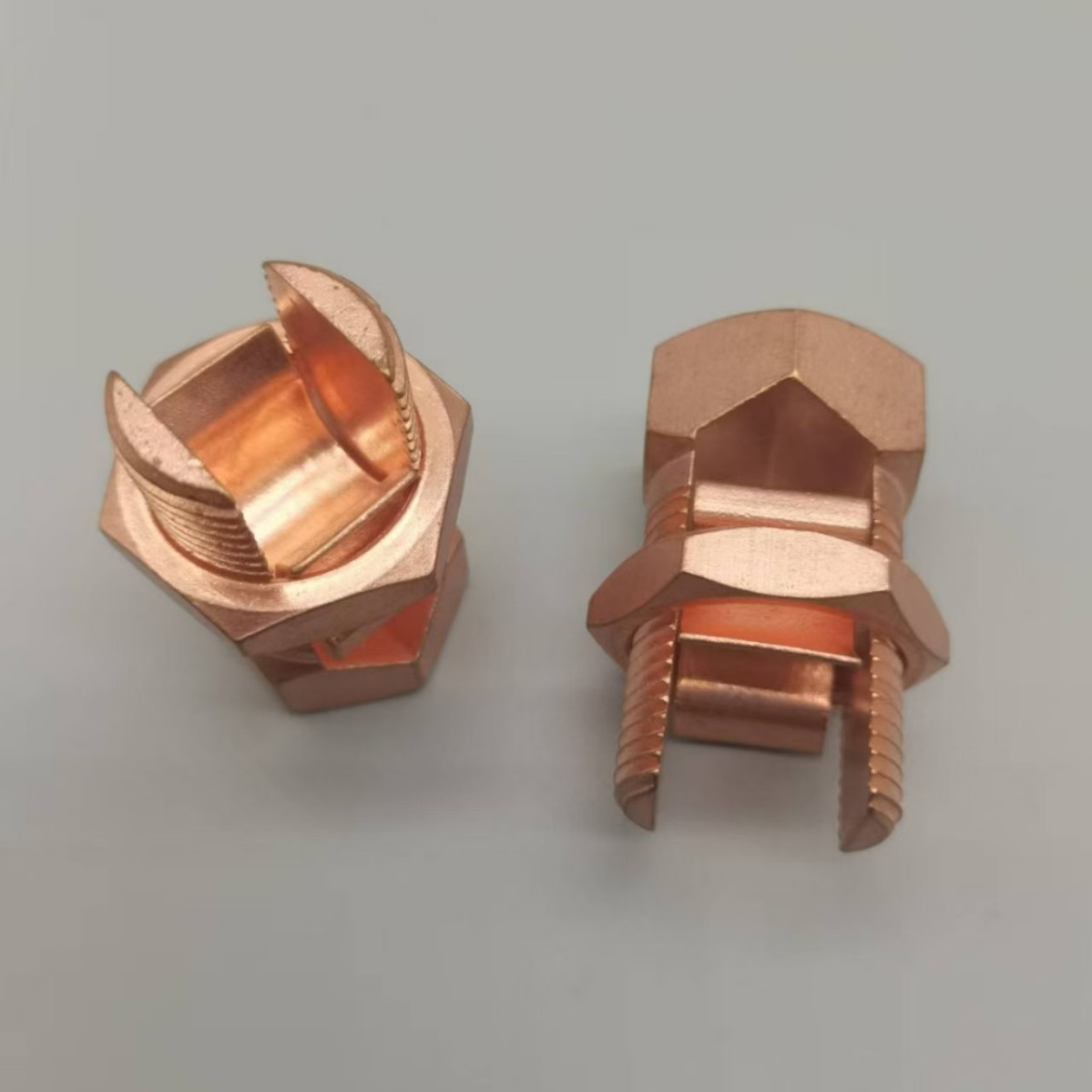 Open Tail Bolt Fixed Wire Clamp Cable Connection Branch Wire Clamp Hexagonal Branch Crimping Clamp Bridge Type Grounding Clamp