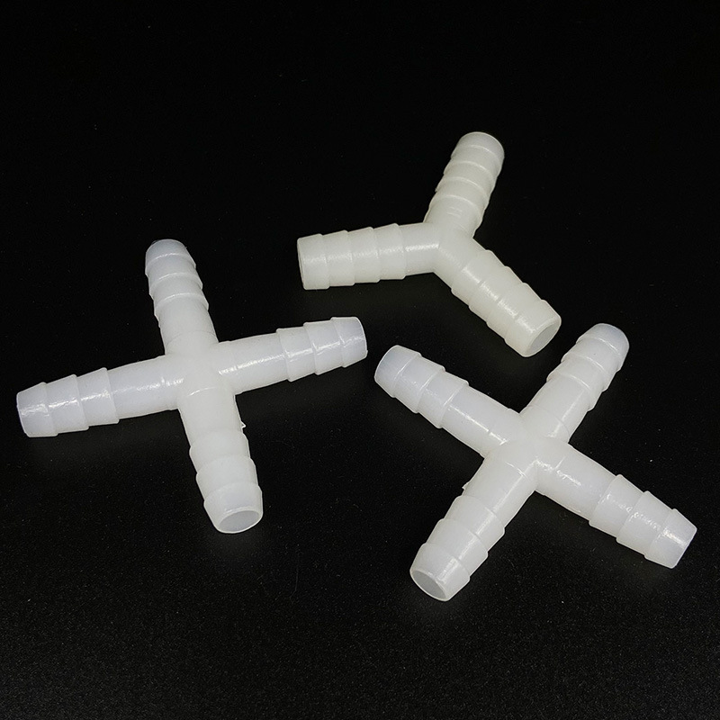 Liqin pagoda head plastic plug 8 plug 10 internal and external wire pagoda direct three-way cross four-way hose connector fittings