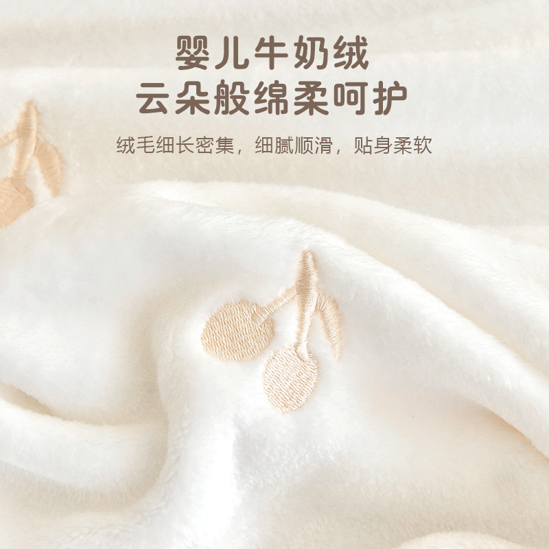 Baby autumn and winter thickened bed sheets newborn baby milk velvet bedspread kindergarten children's mattress cover