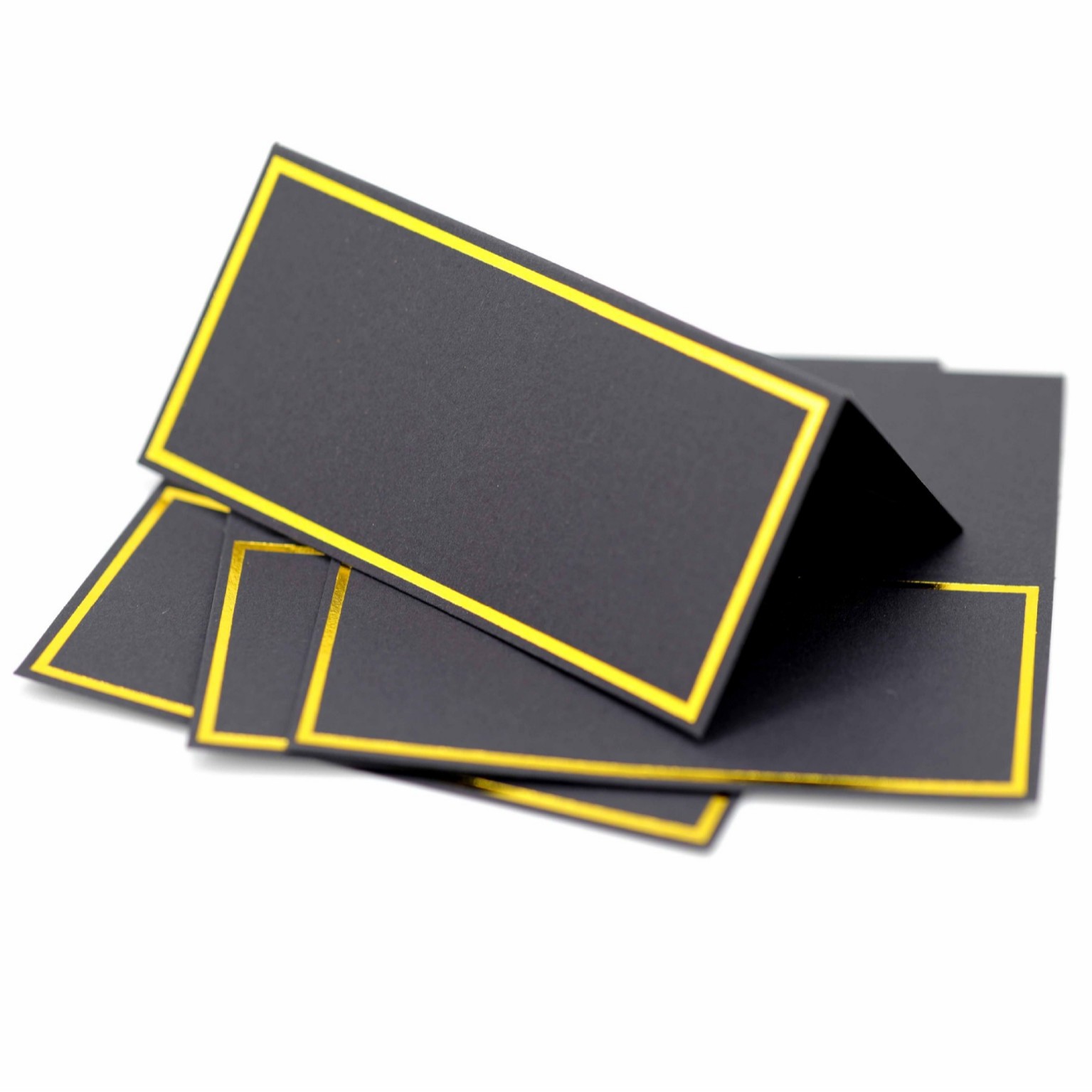 Cross-border direct selling Pearl White gilding frame seat card stereo paper table card name seat card in stock wholesale