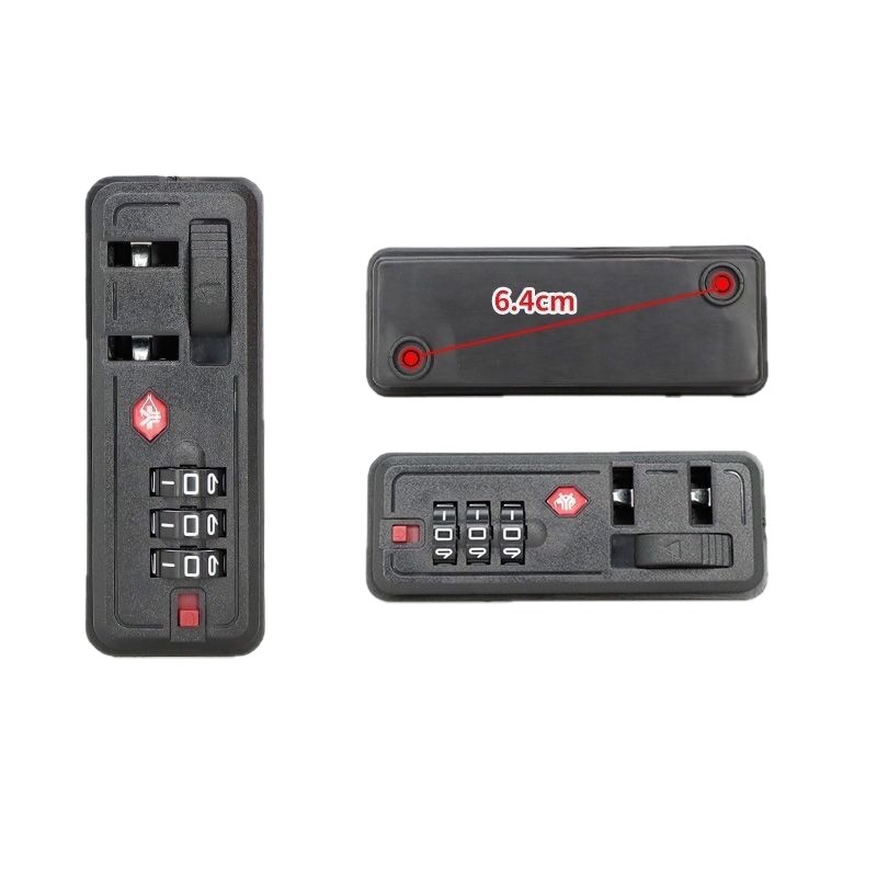 Spot Wholesale Customs Inlay Lock Trolley Case Accessories Password Lock PC Box Inlaid Fixed Lock