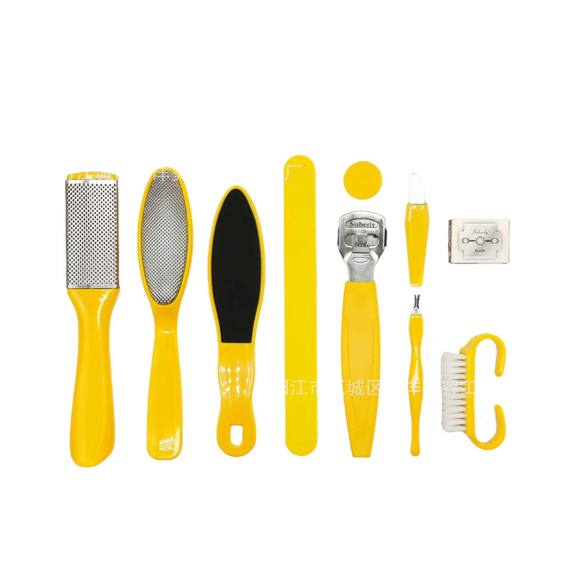 Foot grinding file ten-piece set of exfoliating calluses horny stainless steel foot plate file eight-piece set of foot grinding foot