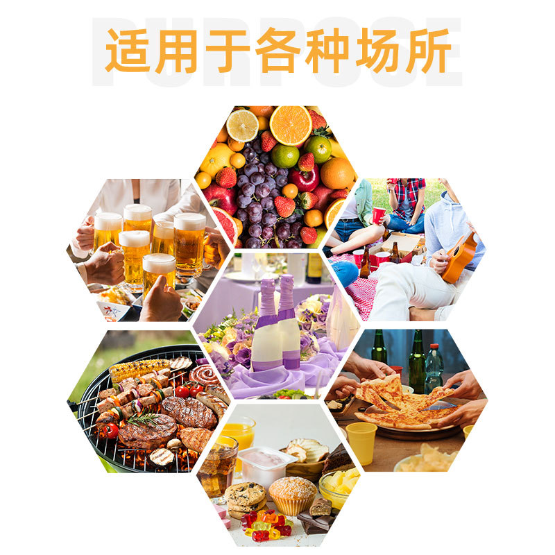 Disposable plastic plate outdoor barbecue plate 6 7 9 10 inch fruit plate round dish tableware wholesale