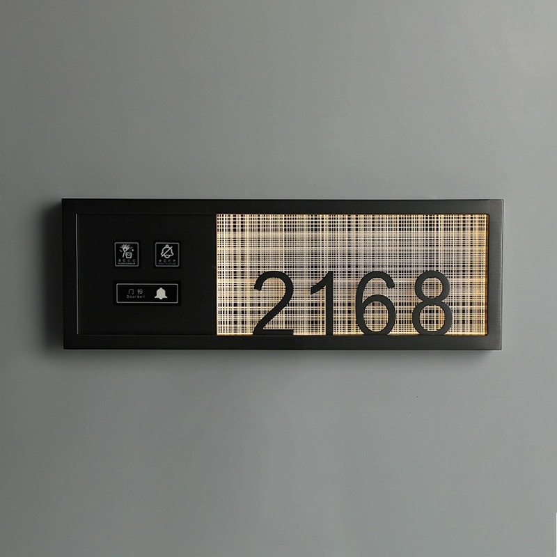 Коробка для номера дома отеля, номерной знак для дома, номерной знак отеля, дверной звонок, уборка, номер гостиничного номера