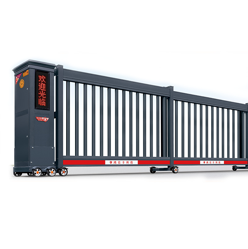 Section Sliding Door Electric Sliding Door Aluminum Alloy Segmented Telescopic Door Factory Construction Site Linear Door Automatic Sliding Door