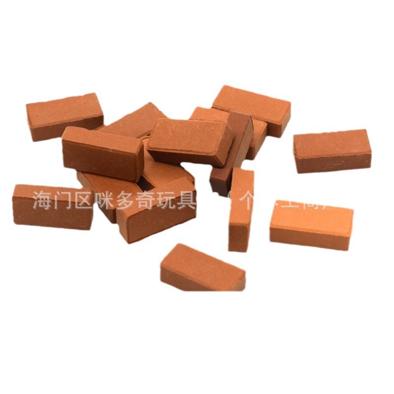 1 to 35 red brick green brick diy sand table building model mini small brick micro landscape cover rural old house toy