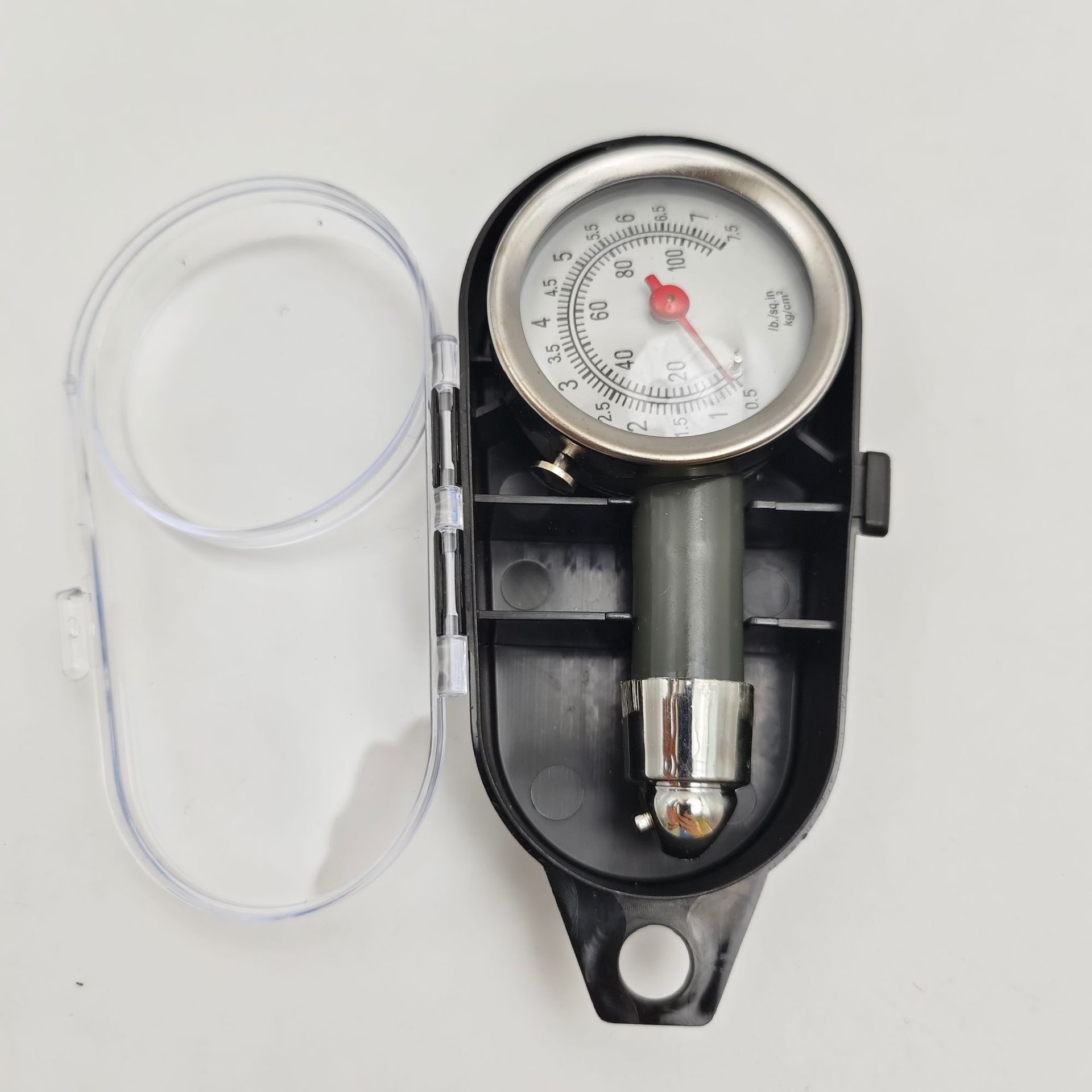 Car High-precision Spring Gauge Car Tire with Deflated Tire Pressure Gauge Boxed Car Pressure Gauge Metal Tire Pressure Gauge