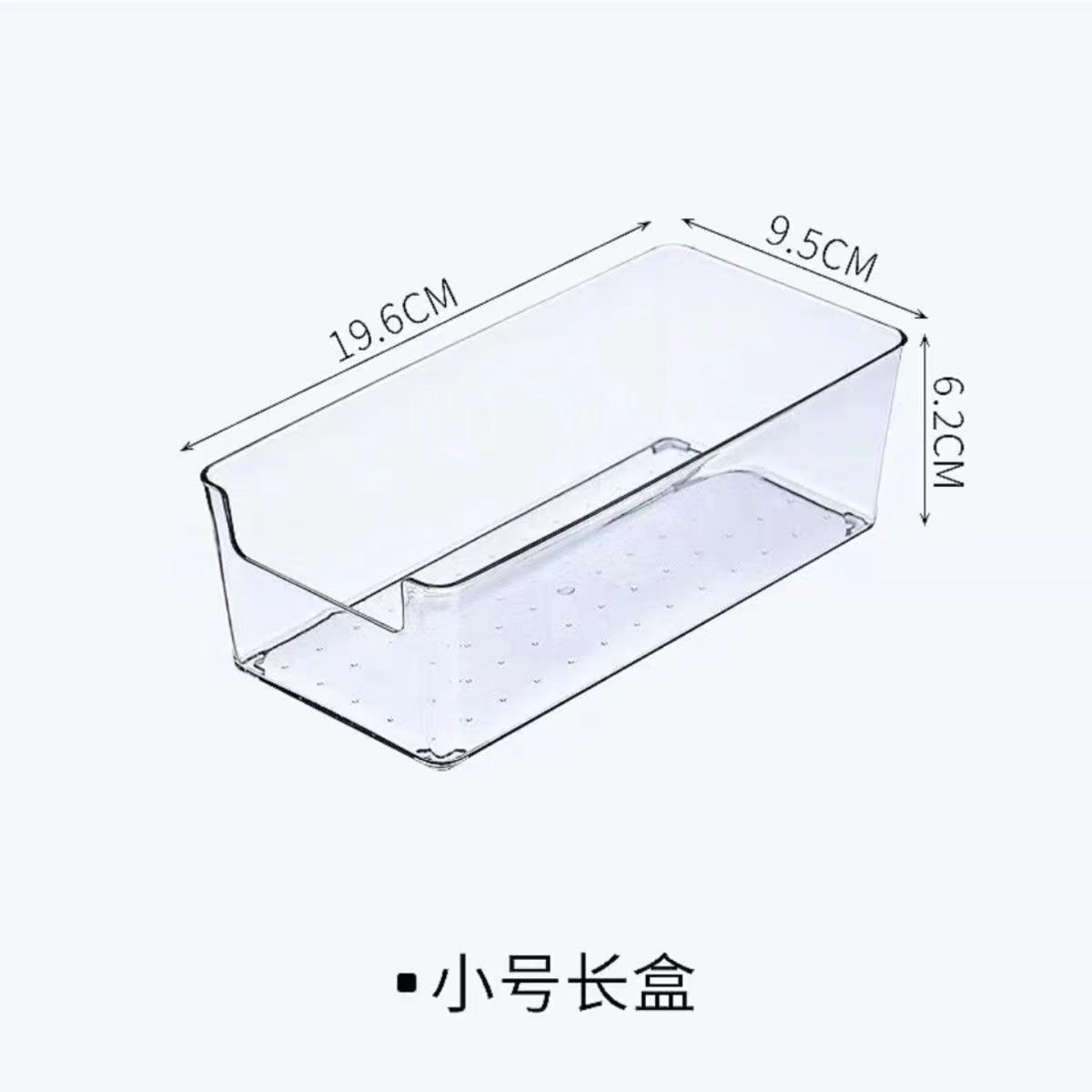 Card Storage Box Notes Acrylic Storage Box Transparent Storage Drawer Built-in Partition Transparent Box