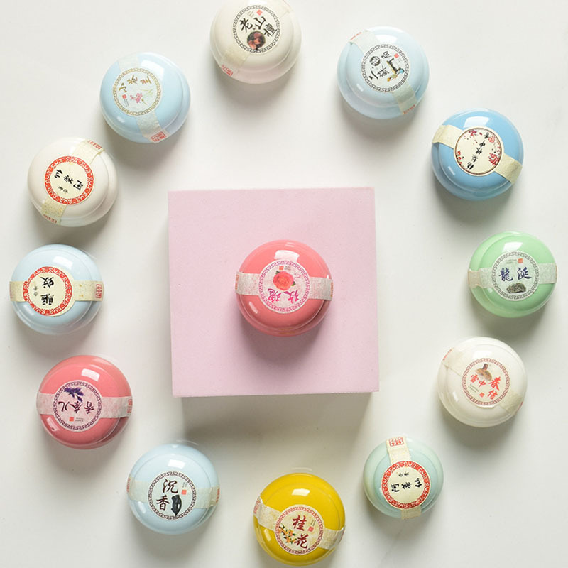 Antique Fragrance Plaster Light Fragrance Pocket Girl Perfume Goose Pear Ambergris Ceramic Canned Solid Fragrance Plaster