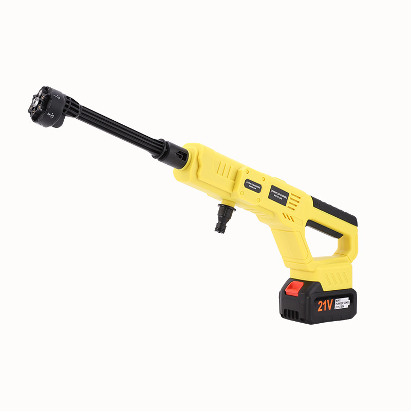 Portable wireless high-pressure water gun high-power lithium battery brush car washing machine car washing water gun car washing artifact