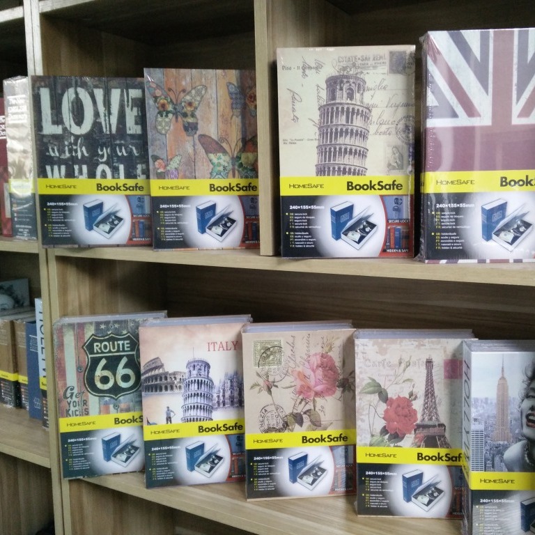 Medium Simulation Book Password Lock Safe Key Color Storage Box Cash Box Protective Safe Box