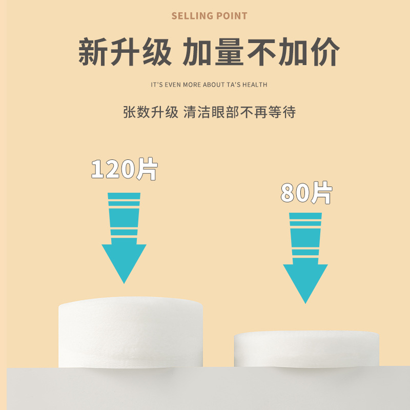 Pet eye wipes cat universal cleaning tear wipes 120 pieces non-woven fabric material cleaning eye Dirt Dog wipes