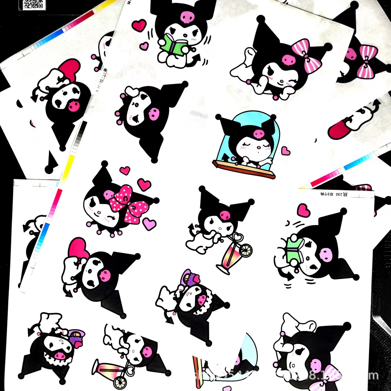 Sanrio stickers wholesale Jade dog kulomi melody hand account transparent stickers cartoon stickers