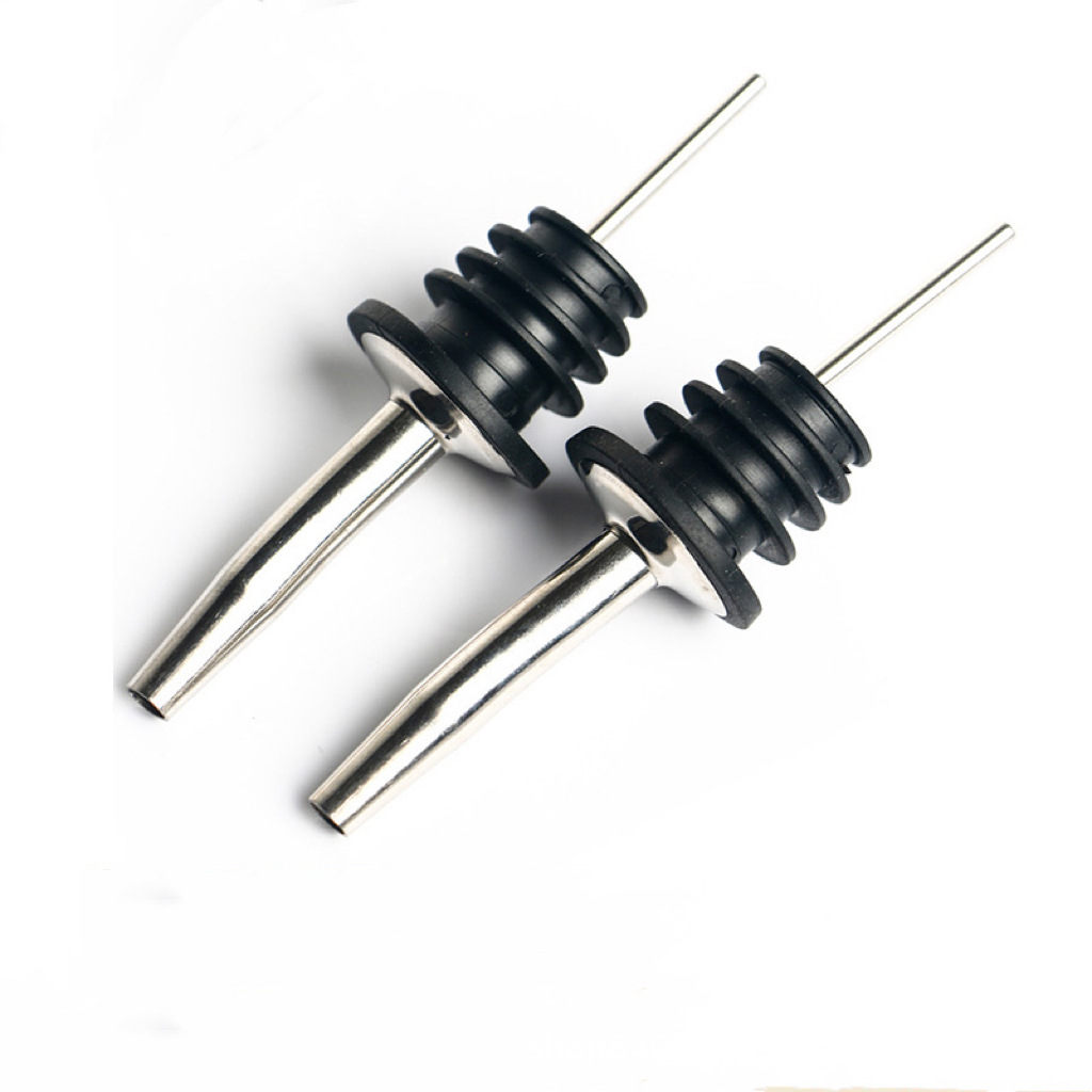 Cross-border stainless steel wine stopper pourer wine bottle stopper dual-use pourer wine mouth wine set Accessories Wholesale