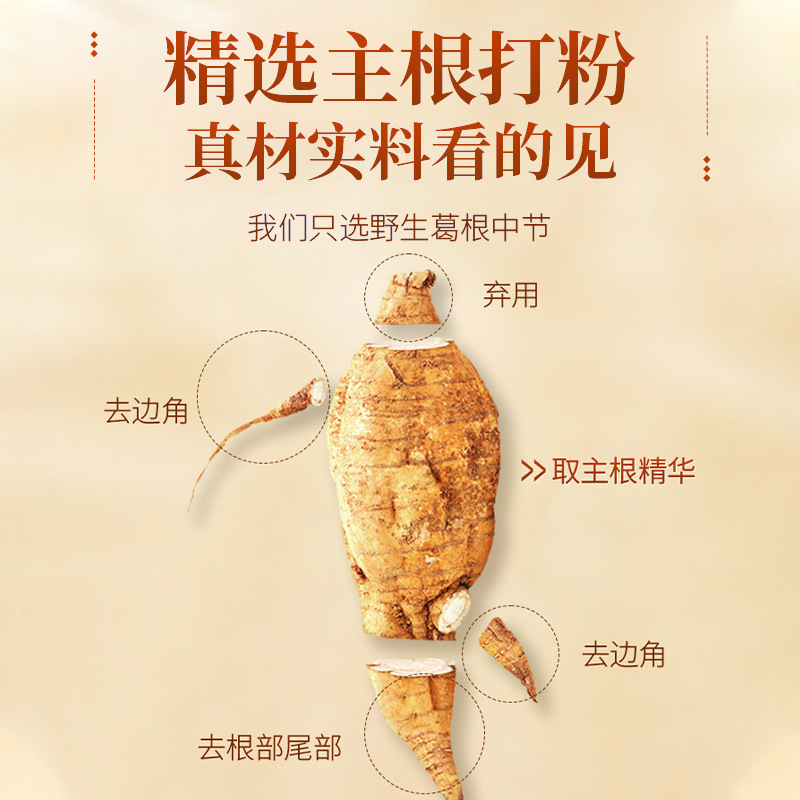 Xinshengtang Wild Pure Pueraria Powder 1.0kg Bulk Natural Farmhouse Pueraria Powder Authentic Flagship Store Zhongxiang Specialty