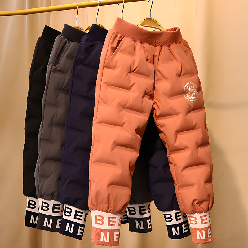 Children's down Pants for Boys 2025 New Winter Thickeneded Northeastern Minus 40 Degree Warm Pants for Girls to Wear Outside