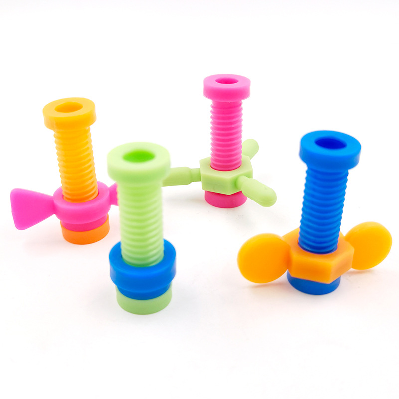 Plastic Rotating Screws Play House Multi-Color Educational Vent Decompression Set Science and Education Kidsren's Screw Rotating Screw Toys