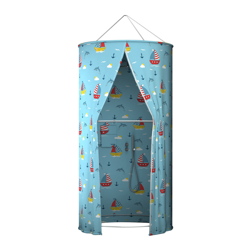 Bathroom Shower Curtain Waterproof Cloth Toilet Bath Cover Bath Cover Bath Cover Winter Household Heat Preservation Cover Thickened Warm Bath Cover