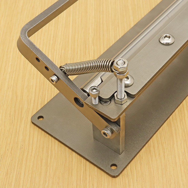 Large handmade leather thinning machine soft and hard cowhide thinning diy tool 304 stainless steel with bearing silky smooth