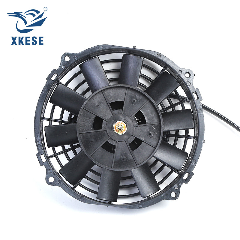 Cooling Fan 12V Car Air Conditioner Cooling Fan High Speed Fan 8inch Ultra-Thin Universal Car Digital Fan