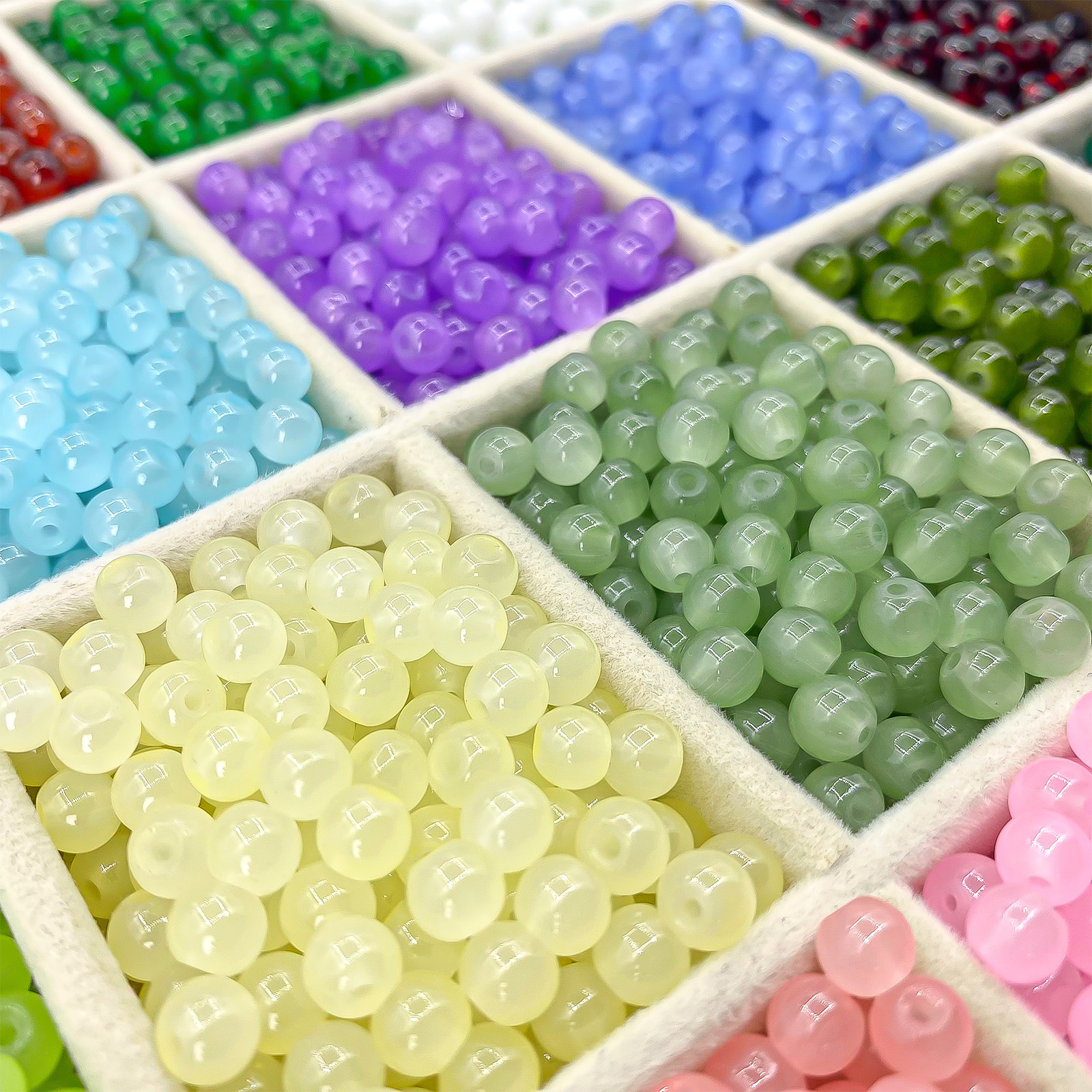 4Mm6Mm Glass Beads Loose Batch Handmade DIY Jewelry Spacer Beads Bracelet with Beads Loose Beads Glass Beads Beads