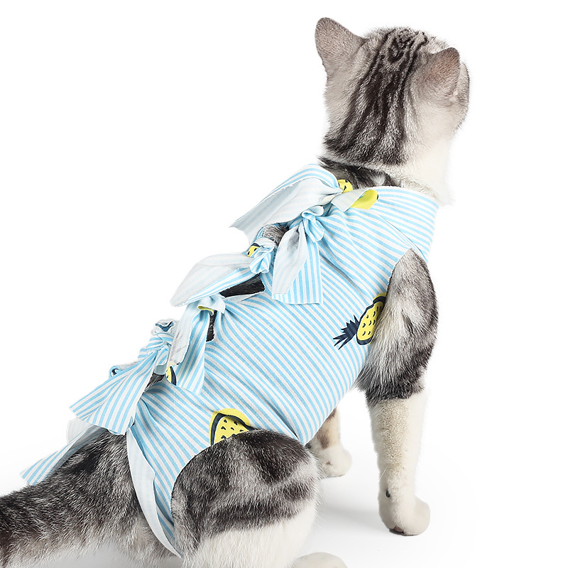 Disposable Sterilization Clothing with Straps for Cats, Post-Surgery Recovery Clothes for Puppies, Pet Hospital-Specific Anti-Fall Clothing for Kittens