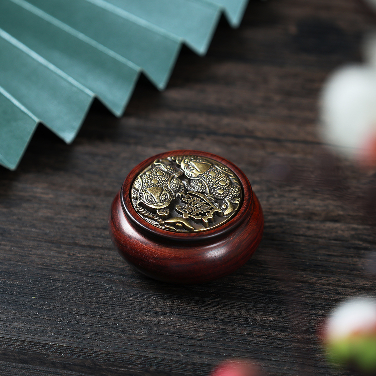 Ручки из красного сандалового дерева, культурные игрушки для снятия стресса, медные ручки для игр