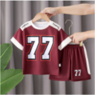 Детский летний костюм корейского стиля тонкий с коротким рукавом 2025 новый стиль модные карго шорты для девочек среднего и пожилого возраста