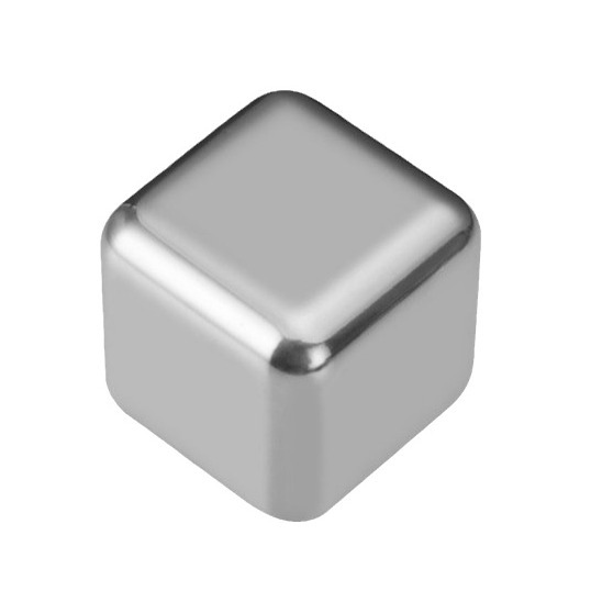 Mirror Set 1 Stainless Steel Ice Cube 304 Food Grade Metal Ice Cube Quick-Frozen Ice Tartar Hot Selling Whiskey Tartar