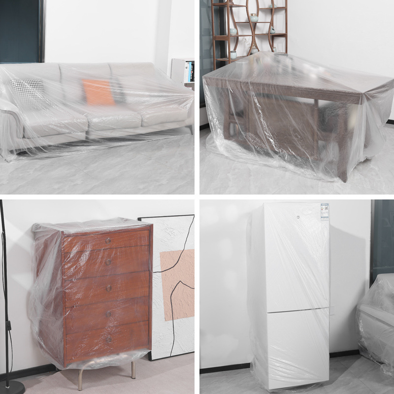 Disposable Furniture Dust Cover Sofa Dust Cover Elastic Bed Cover Dust Cover Decoration Protective Film Plastic