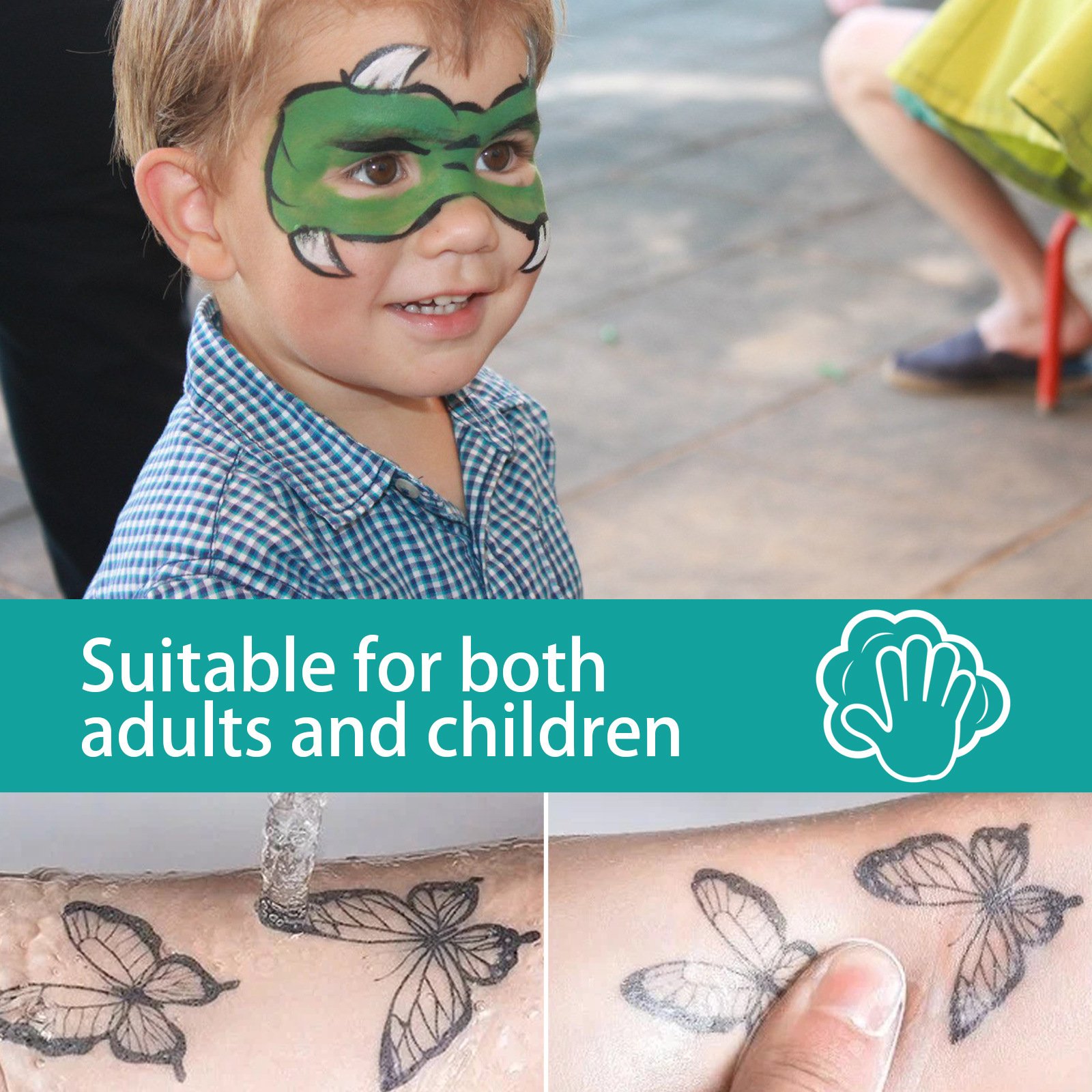 Eelhoe Temporary Tattoo Pen Set Face Arm Body Multi-Color Painting DIY Makeup Graffiti Decorative Tattoo