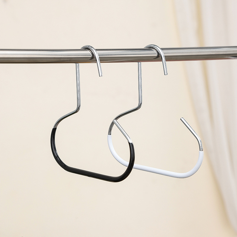 Tiktok Chrome-Plated Round Ring Hanger for Home Use, Stainless Steel Non-Slip Scarf Rack, Multi-Functional Hat and Scarf Hanger, Round Clothes Hanger