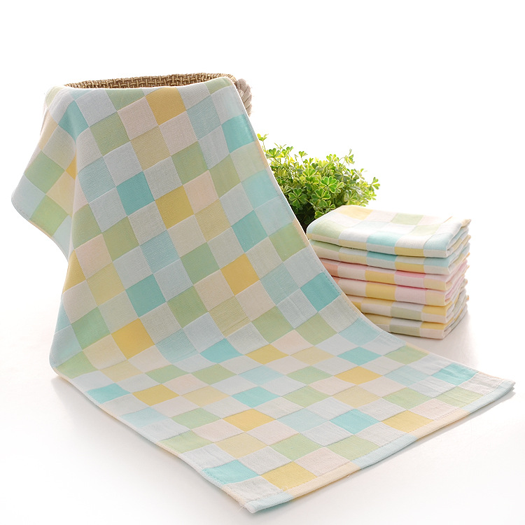 Маленькое полотенце из двойного хлопкового батиста, впитывающее, для детей, 25*50 см