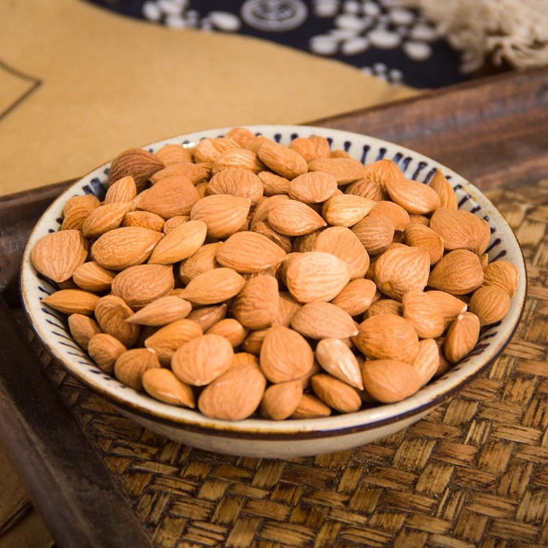 New Arrival Almond Chinese Herbal Medicine Bitter Almond 500g Free Shipping with Skin Almond Peeled Almond North and South Almond Authentic