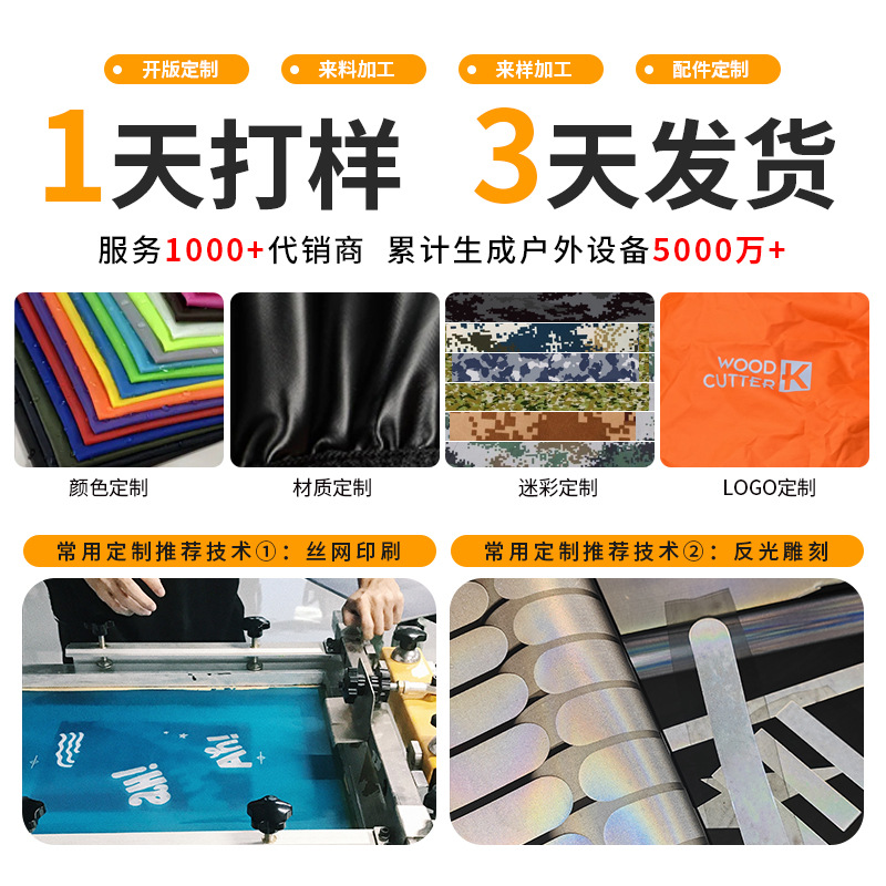 Cross-border Factory Direct Sales Outdoor Mountaineering Backpack Waterproof Cover Double Back School Bag Waterproof Cover Supply Reflective Rainproof Cover