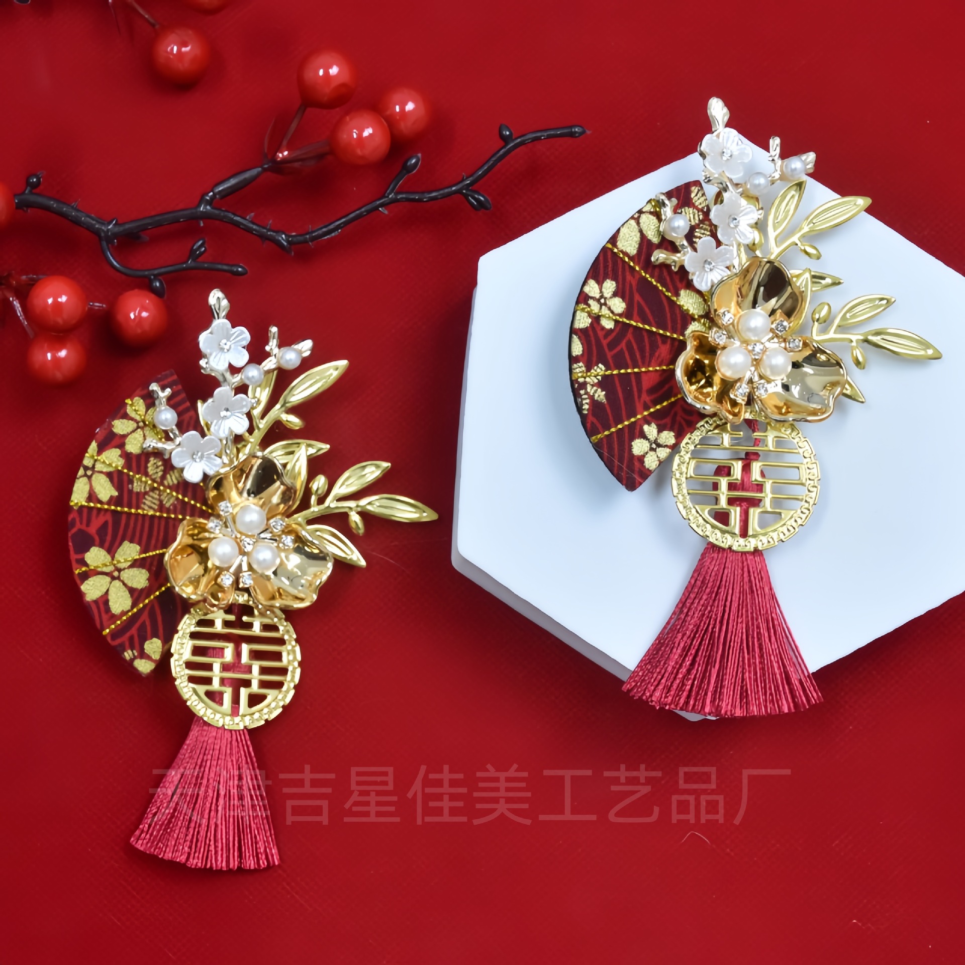 High-end Chinese wedding corsage wholesale wedding bridegroom bride wedding supplies opening ceremony new wedding flower