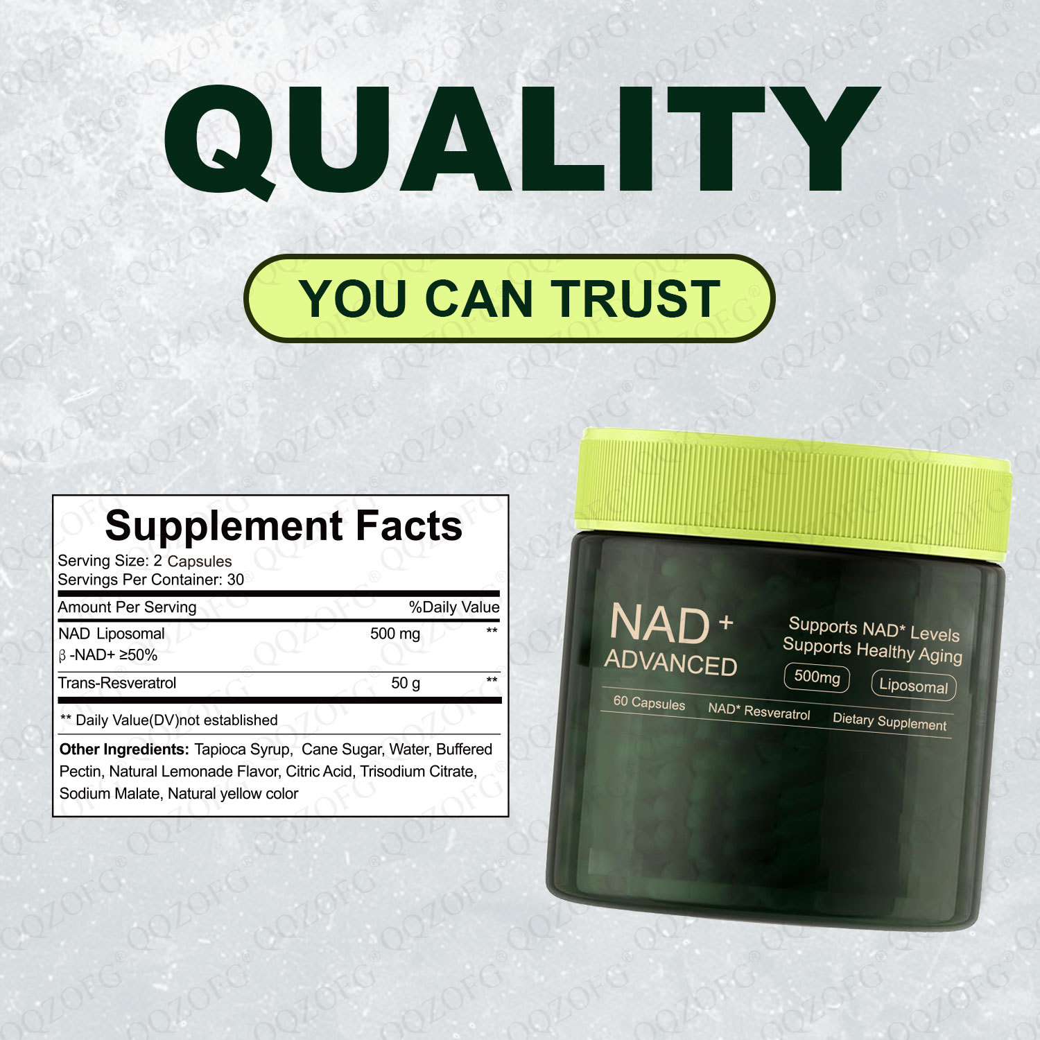 Spot Cross-Border Supply of 60 Nad+ Capsules Nad+ Capsules Factory Processing Customized Oem