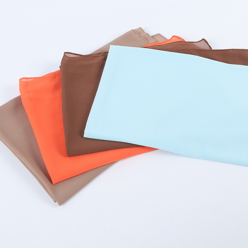 Ethnic 148 Full-Color Pearl Chiffon Bubble Scarf Gauze Scarf Malaysian Headscarf Women's Ethnic Style Scarf Wholesale