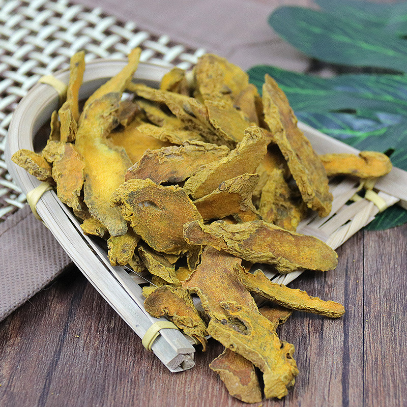 Authentic New Chinese Herbal Medicine Slices, Fresh Turmeric Dried 500g, Natural Selected Turmeric Slices Powder, Sulfur-Free Chinese Herbal Medicine