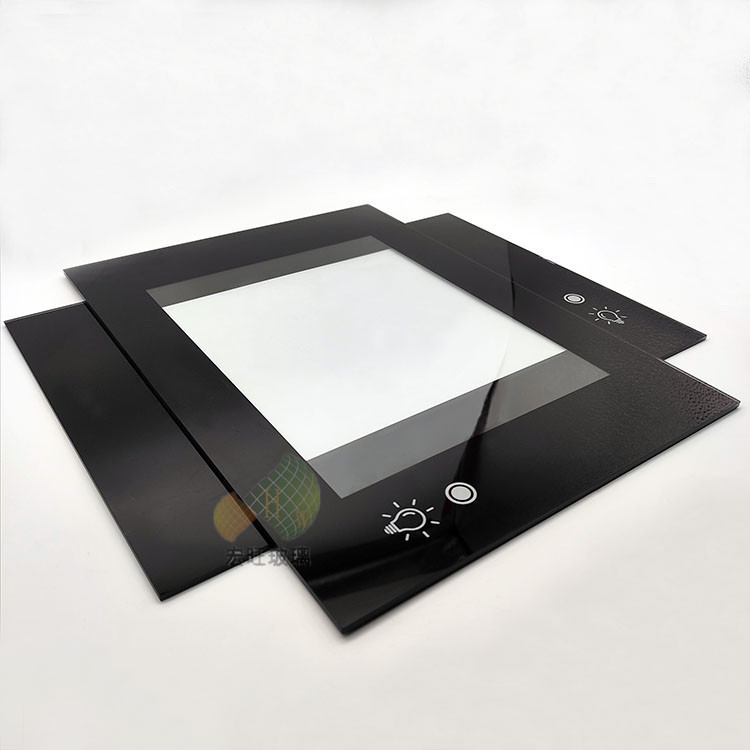 Electronic and Electrical display panel swipe card face intelligent recognition tempered silk screen printing glass factory printable LOGO