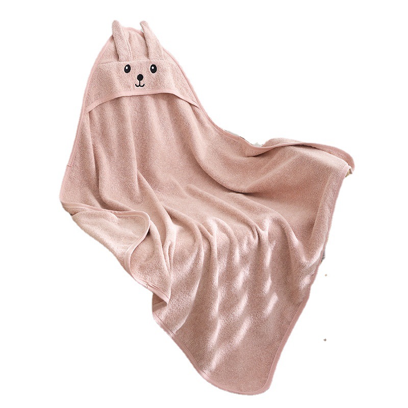 Baby bath towel pure cotton 32 strands lint-free hooded cloak foreign trade newborn children absorbent hooded baby quilt