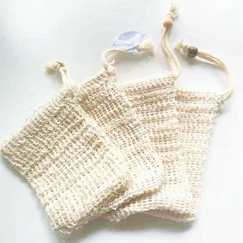 Мешок для мыла из хлопка и льна с пеной, мешок для хранения, льняной мешок для мыла с завязками, карман для купания и переноски