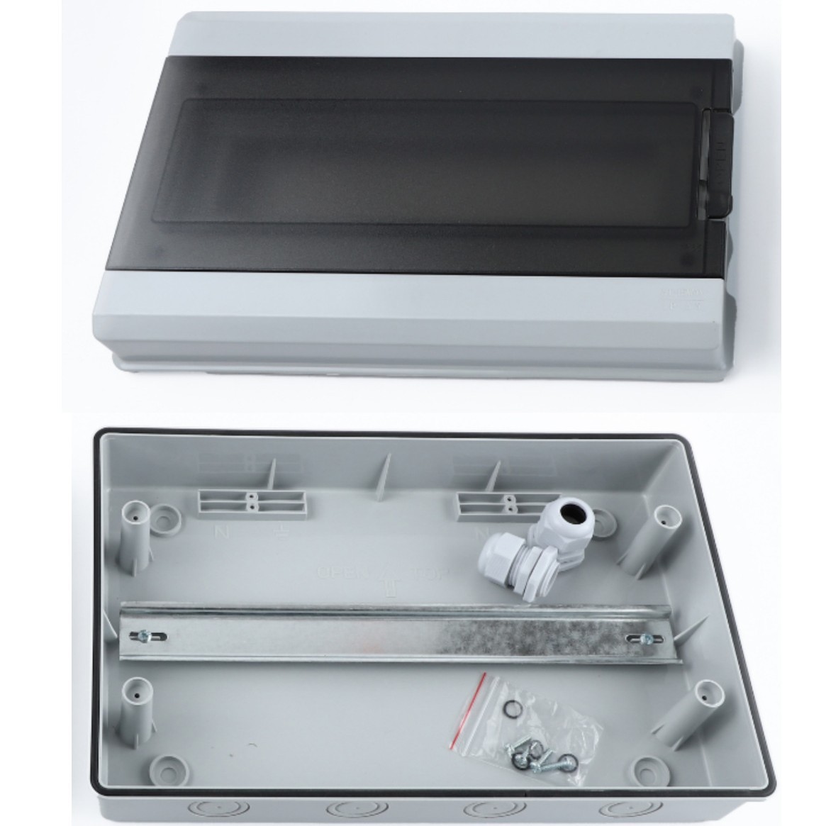 Ht Household Outdoor Concealed Waterproof and Dustproof Distribution Box All-Plastic Air Switch Box 3-24 Circuits