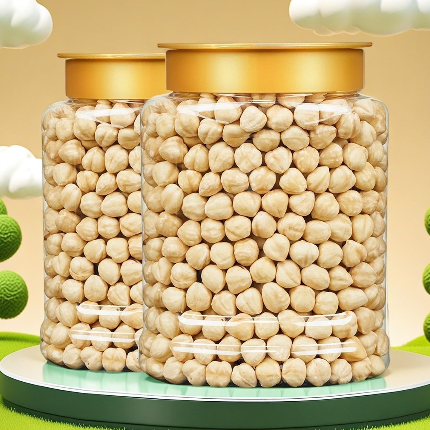 Hazelnut Kernels 500g Cooked Original Roasted Sticks American Nuts Dried Fruit Snacks for Pregnant Women Northeast Open-Ended Wholesale